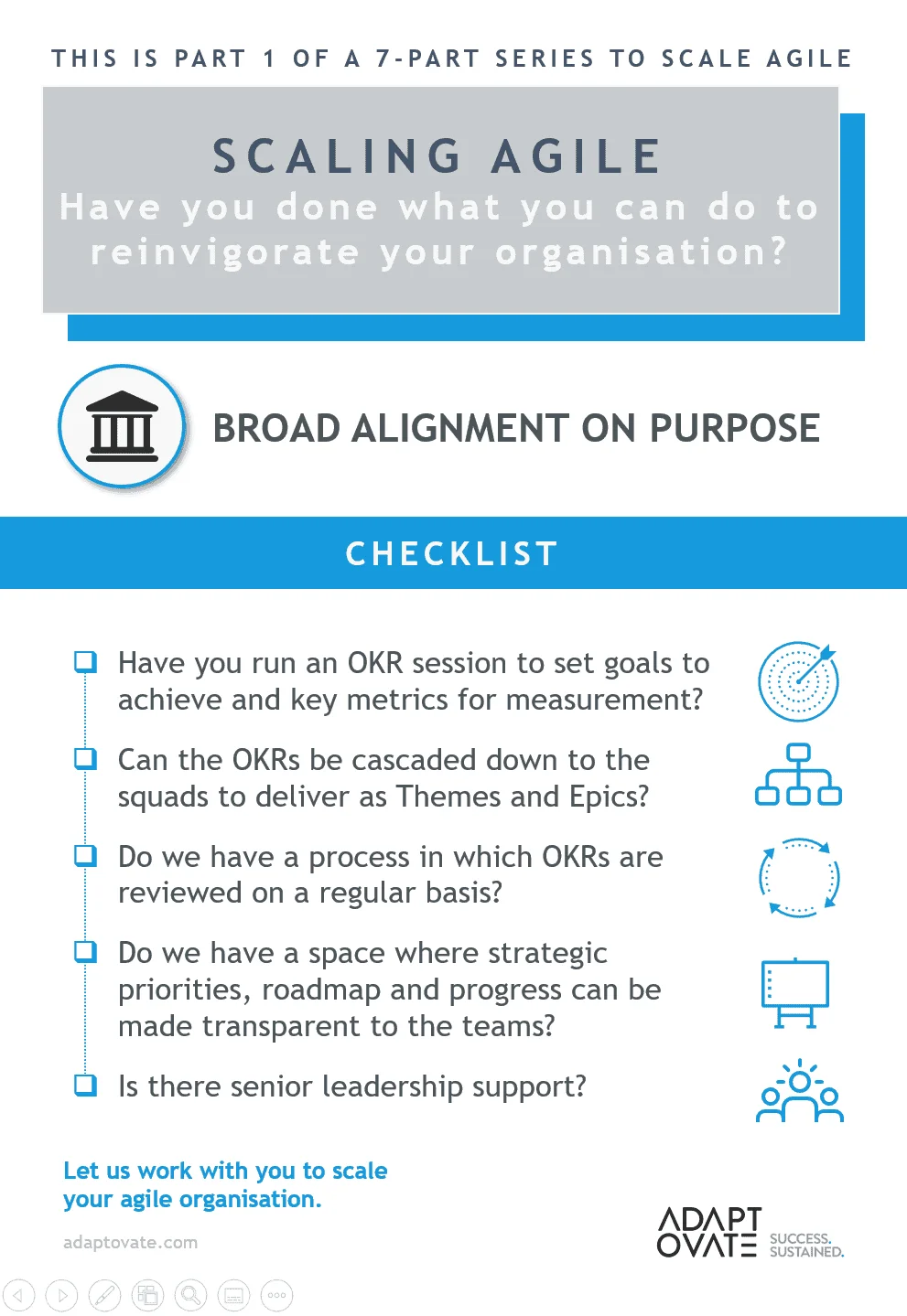 Scaling Agile - 7 Part Checklist series.